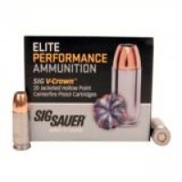 Sig Sauer V-Crown Luger Brass Cased Centerfire JHP Ammo