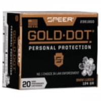 Speer Gold Dot Luger Centerfire HP Ammo