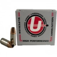 Underwood Luger Nickel Plated Brass Cased JHP +P Ammo