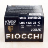 Fiocchi Low Recoil Target Load Steel 7/8oz Ammo