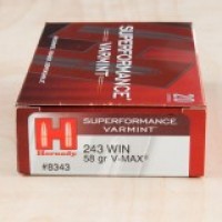 Hornady Superformance Varmint V-Max Polymer Tip Ammo