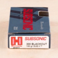 Hornady Subsonic Sub-X Ammo