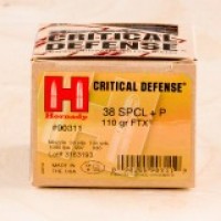 Hornady Critical Defense FTX +P Ammo