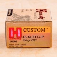 Hornady Custom XTP JHP +P Ammo