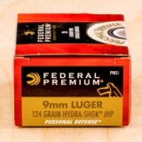 Federal Luger Premium Personal Defense JHP Ammo