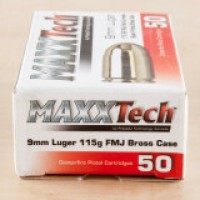 Bulk MAXXTech Brass FMJ Ammo