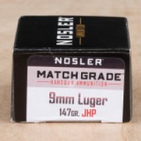 Nosler Match Grade JHP Ammo