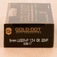 Speed Gold Dot JHP +P Ammo