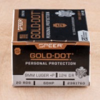 Speer Gold Dot JHP +P Ammo