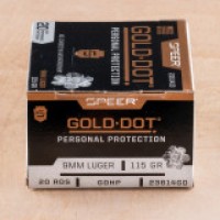 Speer Luger JHP Ammo