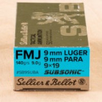 Subsonic Sellier & Bellot FMJ Ammo