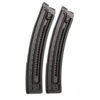  German Sport Gun GSG-16 Magazine .22 Long Rifle 22 Rounds Polymer Matte Black 2 Pack Ammo