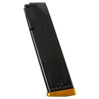 USA CZ 75 TS Orange 17 Round Magazine .40 Smith & Wesson Polymer Follower/Baseplate Steel Body Matte Black Finish Ammo