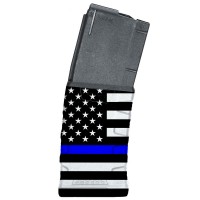 sion First Tactical Extreme Duty AR-15 Magazine .223 Rem/5.56 NATO 30 Rounds Polymer Black With Blue Line American Flag 1 Ammo