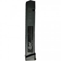  Tactical Magazine For Glock 17/19/26/34 9mm Luger 33 Rounds Polymer Black SGMT9G33R Ammo