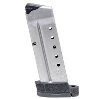 th & Wesson M&P Shield 2.0 7 Round Magazine .40 S&W Stainless Steel Body Polymer Base Plate Matte Black Ammo