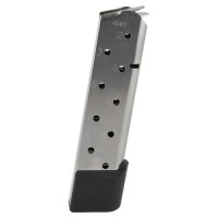  Products 15150 Power Mag Stainless Steel With Black Base Pad Detachable 10rd 45 ACP For 1911 Government  Ammo