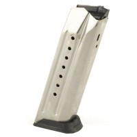 er 90510 American Pistol 17rd Magazine Fits Ruger American Pistol 9mm Luger Nickel  Ammo